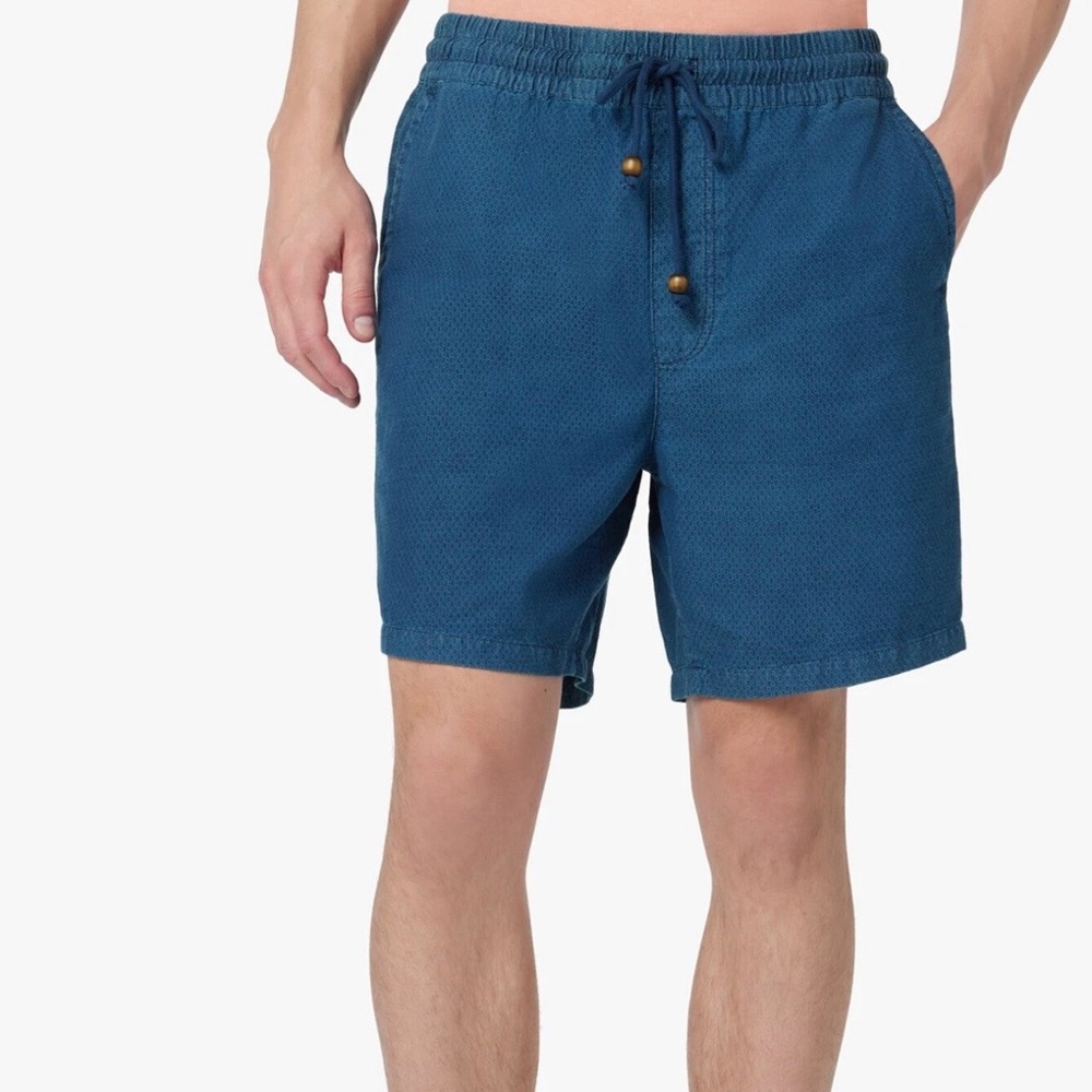 Joe's Jeans Men's Indigo Dobby Dock Beach Vacay Shorts Men’s L